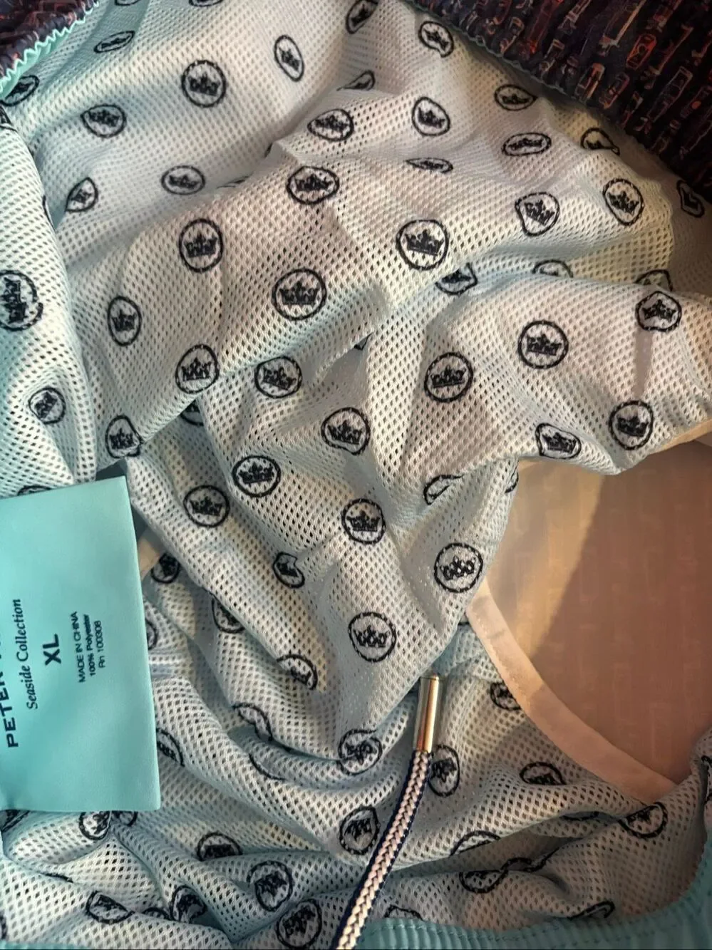 Peter Millar mens printed swimming trunks size XL